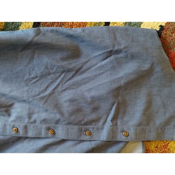 Twillory Performance Button Down Cotton Blend Denim Look Tailored Fit S/M ** - Picture 12 of 12